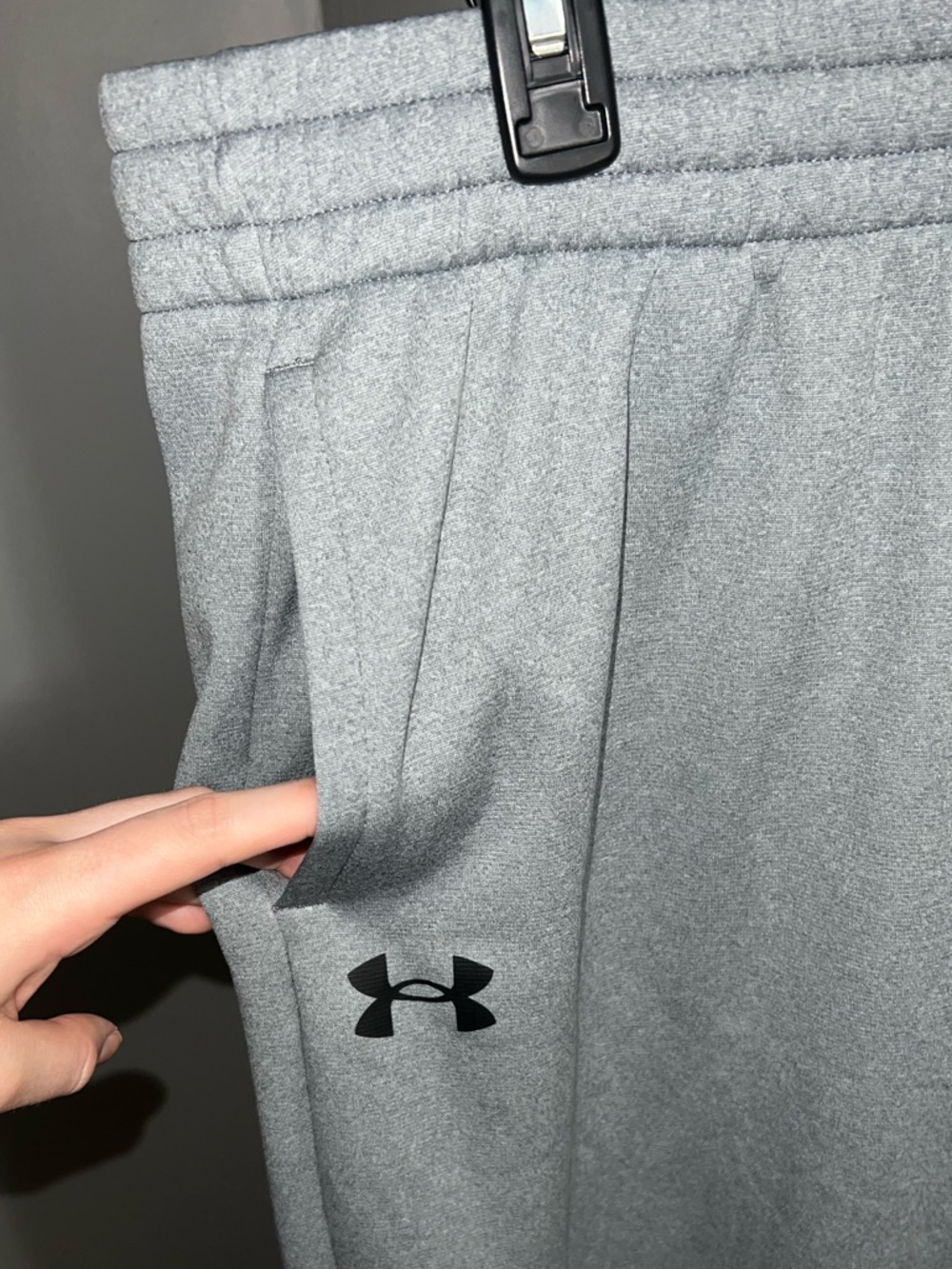 Under Armour Women’s Light Gray Athleisure Loungewear Fleece Sweatpants Size XL - Picture 5 of 5